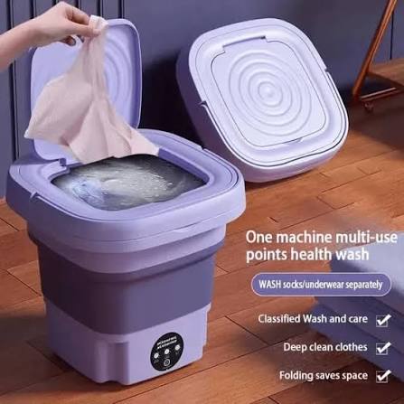 Mini Washing Machine – Foldable Portable Electric Laundry Washer for Clothes